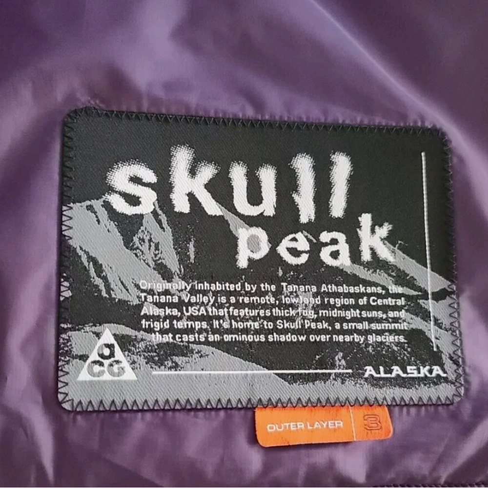 Nike ACG MED Skull Peak Reversible Vest Black Purple - Picture 11 of 16